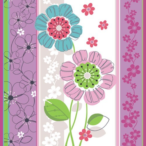 Partytischdecke.de | Serviette 33x33 | Pretty Plants | 20 Stück
