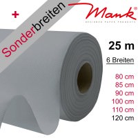 Partytischdecke.de | Tischdecke Mank Linclass grau 25 m x Breite