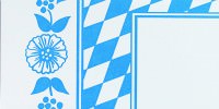 Partytischdecke.de | Mitteldecke 84 x 84 cm Dunicel Bayerische Raute 20 Stück