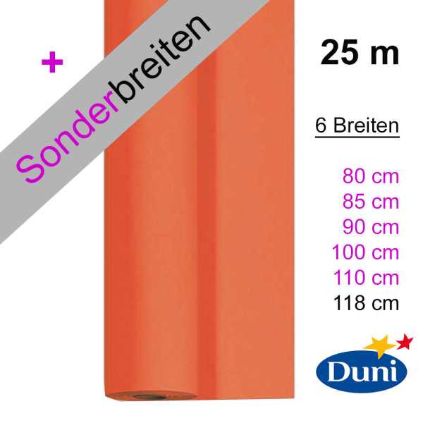 Partytischdecke.de | Tischdecke Duni Dunicel sun orange 25 m x Breite