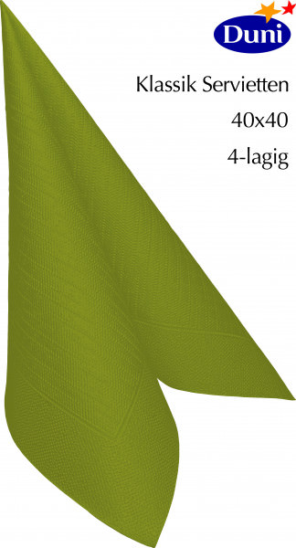 Partytischdecke.de | Serviette Duni 40x40 Klassik leaf green