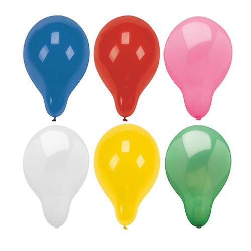 Partytischdecke.de | Luftballons Ø 28 cm farbig sortiert 100 Stück