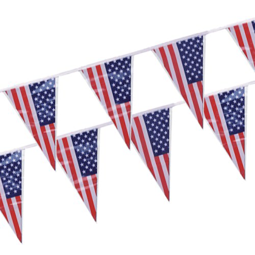 Wimpelkette „Happy Birthday“ – 4 M Lange, Wetterfeste Folien-Dekoration