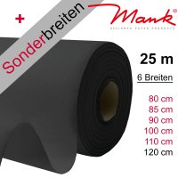 Partytischdecke.de | Tischdecke Mank Linclass schwarz 25 m x Breite