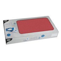 Partytischdecke.de | Mitteldecken Soft Selection Plus 80 x 80 cm rot
