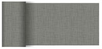 Partytischdecke.de | Tischläufer 15 cm x 20 m Dunicel Linnea granite grey