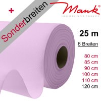 Partytischdecke.de | Tischdecke Mank Linclass hellrosa 25 m x Breite