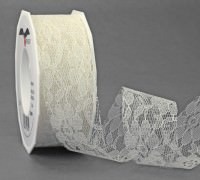 Spitzenband Derby creme 40 mm x 25 m Rolle Spitzenband Derby creme 40 mm x 25 m Rolle