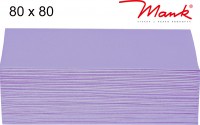 Partytischdecke.de | Mitteldecke 80 x 80 cm Mank Linclass flieder