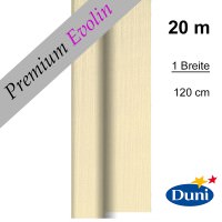 Partytischdecke.de | Premium Tischdecke Duni 1,20 x 20 m Evolin cream