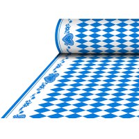 Partytischdecke.de | Tischdecke Airlaid 1,18 x 25 m Bavaria blau