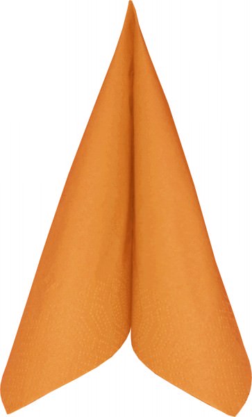 Partytischdecke.de | Duni Serviette Tissue 24x24 1/4 Falz orange 250er