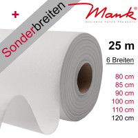 Partytischdecke.de | Tischdecke Mank Linclass 25 m weiss x Breite