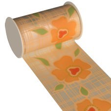 Partytischdecke.de | Tischband Textill 11 cm x 5 m creme Floral Dreaming