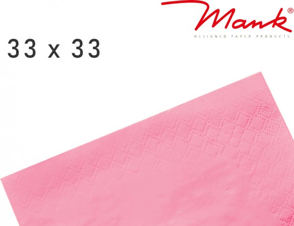 Partytischdecke.de | Serviette Mank 33x33 Tissue rosa