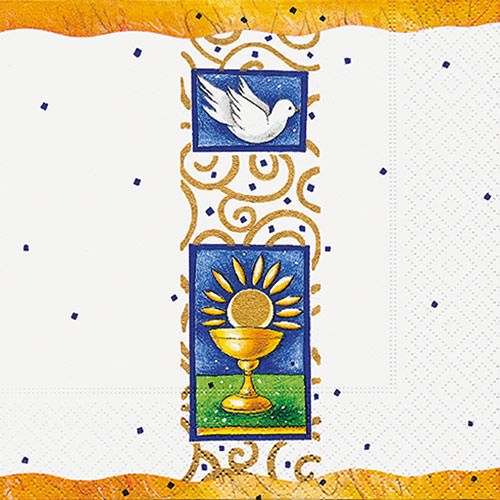 Servietten 33x33 Communion Cup 20 Stück