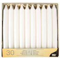 Partytischdecke.de | Stabkerzen weiss 7h 30er Pack Partytischdecke.de | Stabkerzen weiss 7h 30er Pack