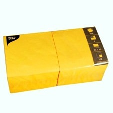 Partytischdecke.de | Servietten 33x33 Color gelb 1.000 Stück