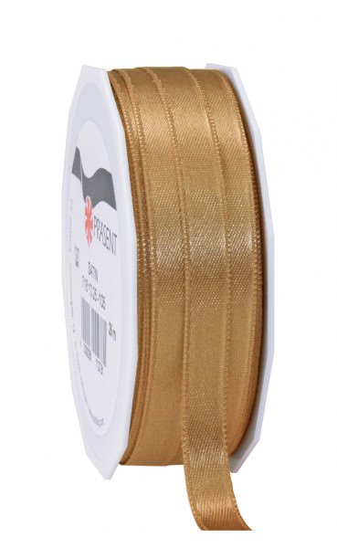 Satin Premium Band 25 mm x 25 m gold 1 Rolle