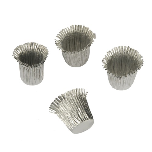 18 Stück Kerzenhülsen Ø 1,9 cm 2,7 cm silber zu TOP Preisen von Eika