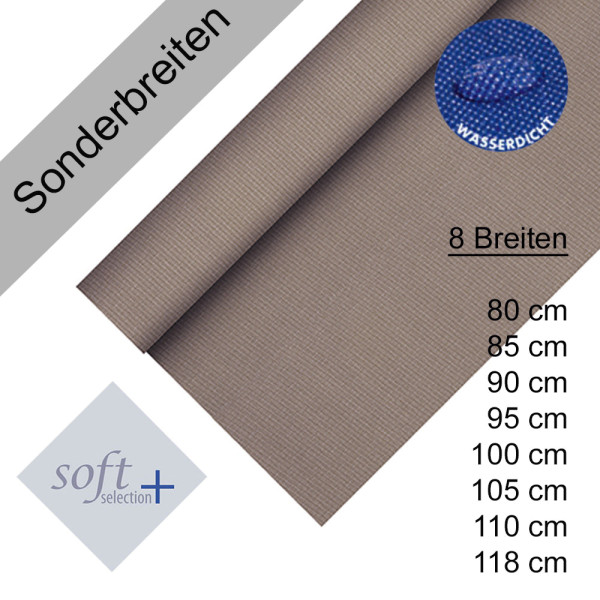 Partytischdecke.de | Tischdecke Soft Selection Plus taupe Auswahl