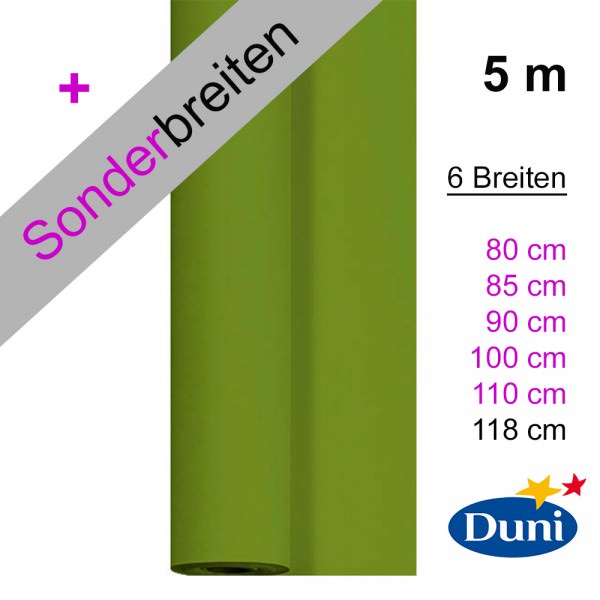 Partytischdecke.de | Tischdecke Duni Dunicel leaf green 5 m x Breite