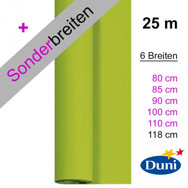 Partytischdecke.de | Tischdecke Duni Dunicel kiwi 25 m
