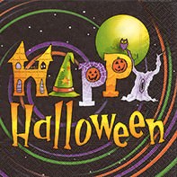 Partytischdecke.de | Servietten 25x25 Happy Halloween 20 Stück
