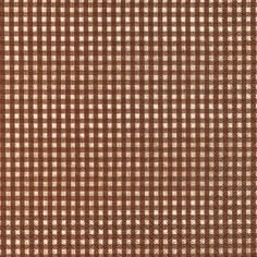 Partytischdecke.de | Servietten 33x33 Vichy brown 20 Stück