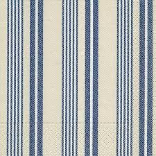 Partytischdecke.de | Servietten 25x25 Linen white and blue 20 Stück