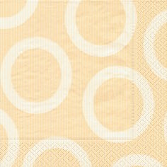Partytischdecke.de | Servietten 33x33 Circle creme 20 Stück