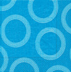 Partytischdecke.de | Servietten 33x33 Circle aqua 20 Stück