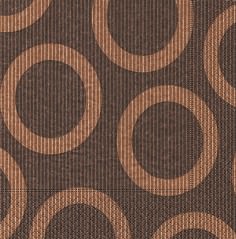 Partytischdecke.de | Servietten 33x33 Circle brown 20 Stück