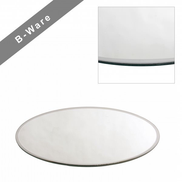 Partytischdecke.de | Spiegelplatte mit Facettenschliff Ø 40 cm