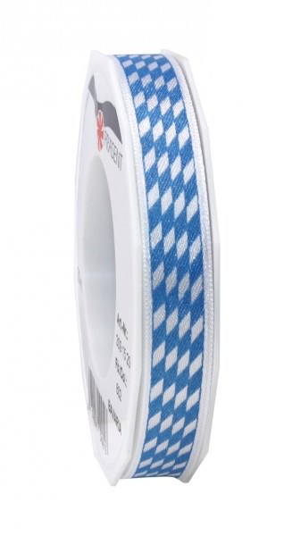 Partytischdecke.de | Band BAVARIA weiss-blau 15-mm x 20-m-Rolle