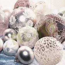 Partytischdecke.de | Servietten 25x25 White balls 20 Stück