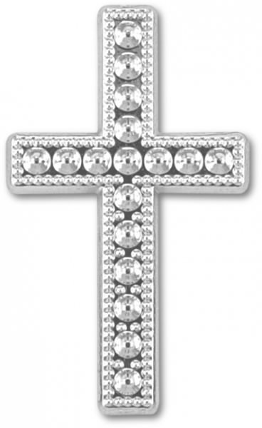 Partytischdecke.de | Deko-Kreuz silber Größe 30x12 15 Stück