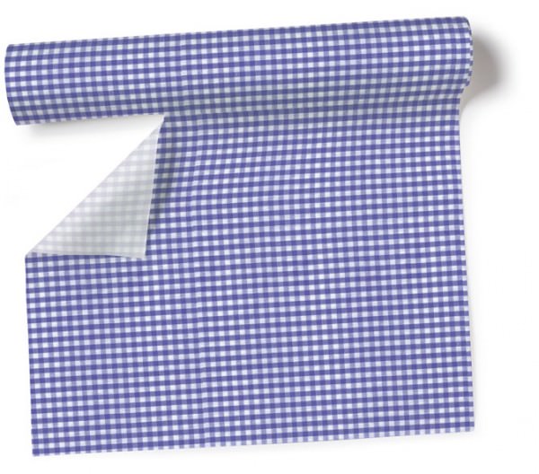Partytischdecke.de | Tischläufer 40 cm x 3,60 m Vichy lavender