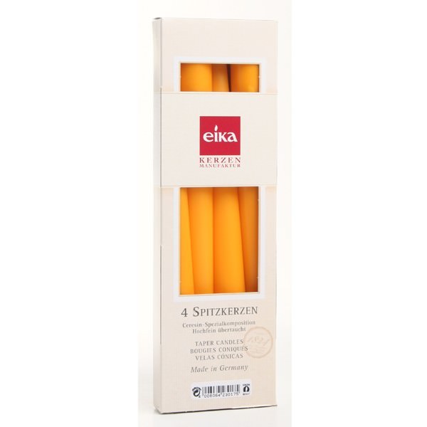 Partytischdecke.de | Eika Spitzkerze mais 8h 4er Pack