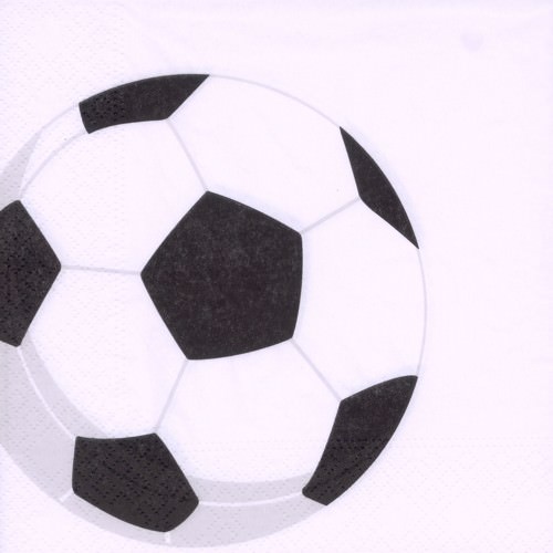 Partytischdecke.de | Serviette Papstar 33x33 Soccer 50er Pack