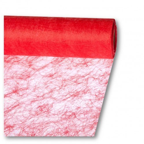 Partytischdecke.de | Sizoflor® Wave Tischband feuerrot 17 cm x 25 m