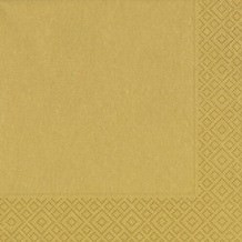 Partytischdecke.de | Duni Zelltuch Serviette 33x33 Gold 50 Stk