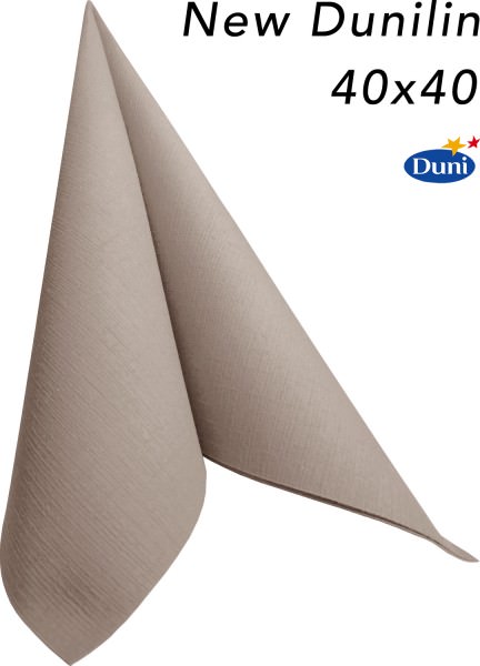 Partytischdecke.de | Serviette Duni Dunilin 40x40 greige