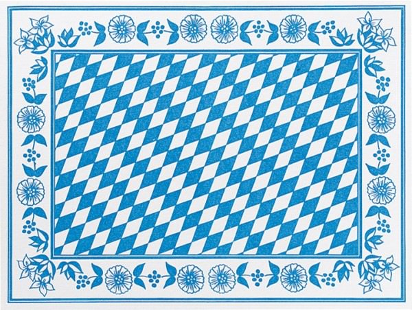 Partytischdecke.de | Duni Tischset Dunicel 30x40 cm Bayerische Raute 100 Stück