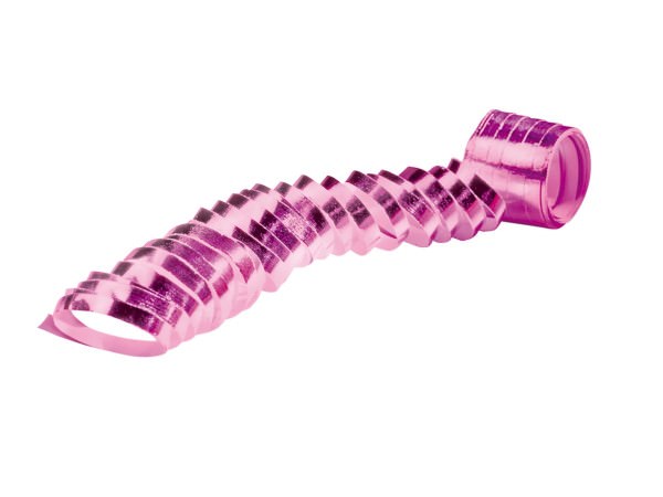 Partytischdecke.de | Luftschlangen, metallic, pink