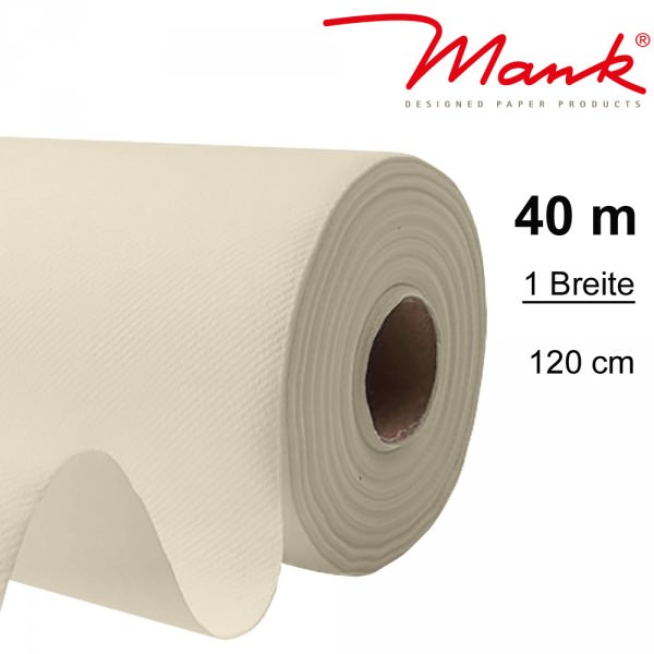 Partytischdecke.de | Tischdecke Mank Linclass 1,20 x 40 m champagner