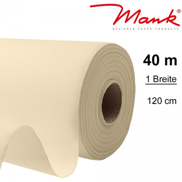 Partytischdecke.de | Tischdecke Mank Linclass 1,20 x 40 m creme