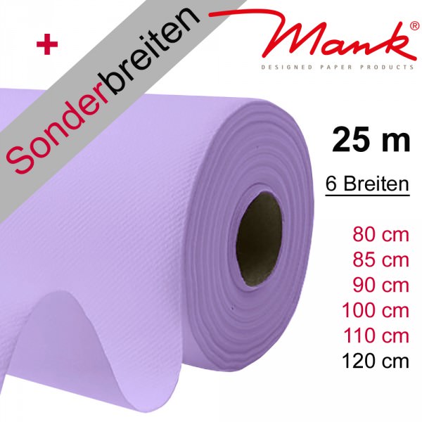 Partytischdecke.de | Tischdecke Mank Linclass flieder 25 m x Breite