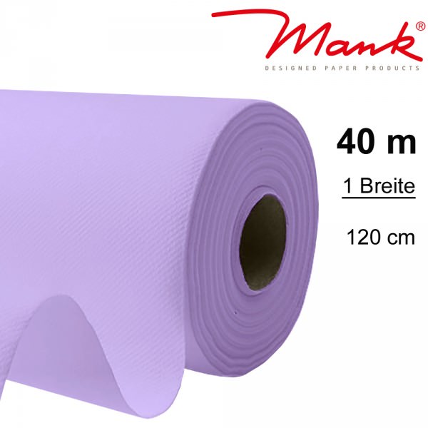 Partytischdecke.de | Tischdecke Mank Linclass 1,20 x 40 m flieder