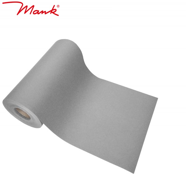 Partytischdecke.de | Tischband Mank Linclass 20 cm x 20 m grau